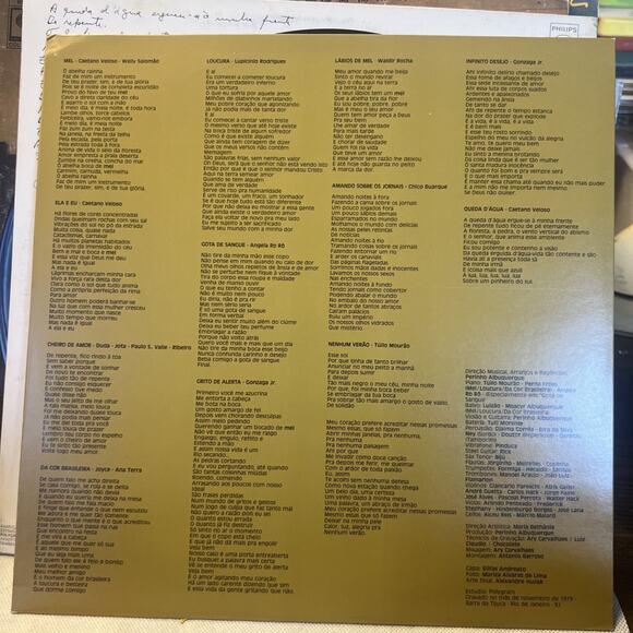 Maria Bethania MEL Philips 1979 LP BRAZIL - AWESOME - Ultrasonic Clean, EX / NM! - Picture 8 of 9